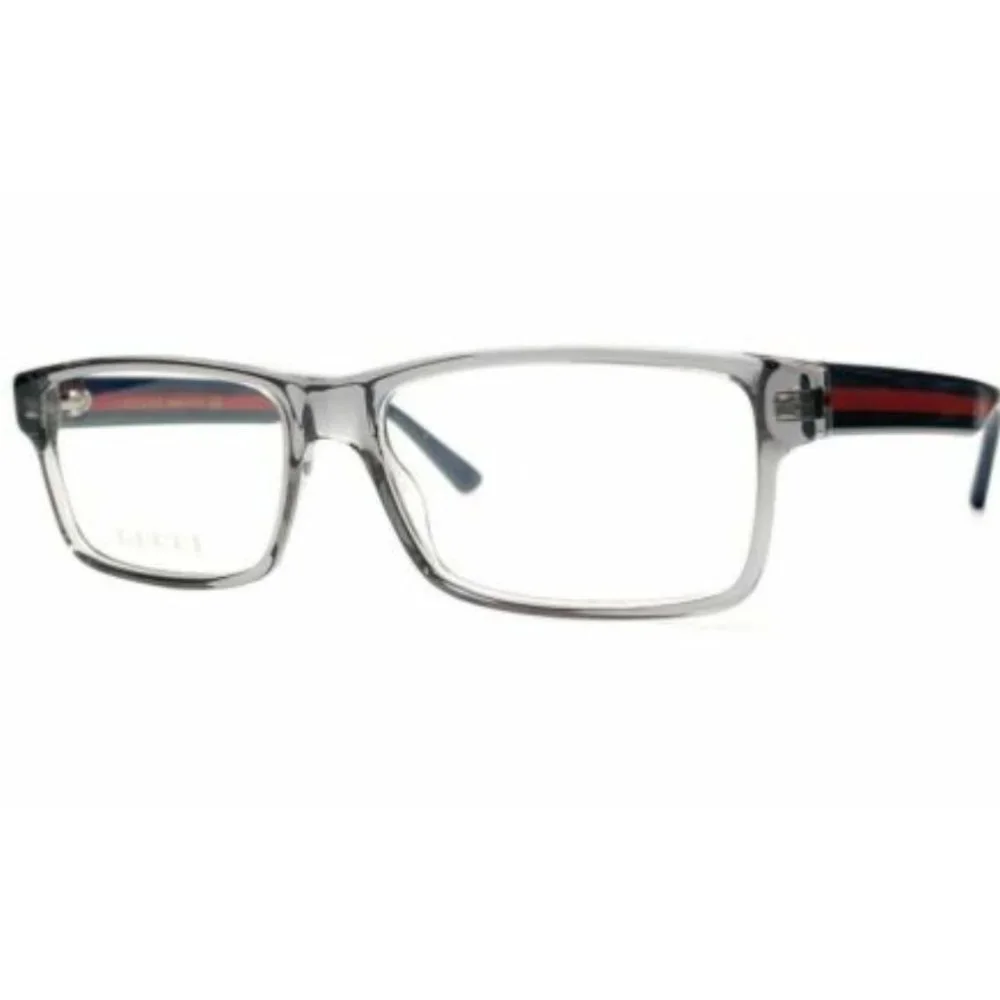 Gucci Men's Transparent Grey Eyeglasses!